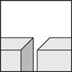 Afbeelding van twee vierkanten die een schone ondergrond visualiseren.